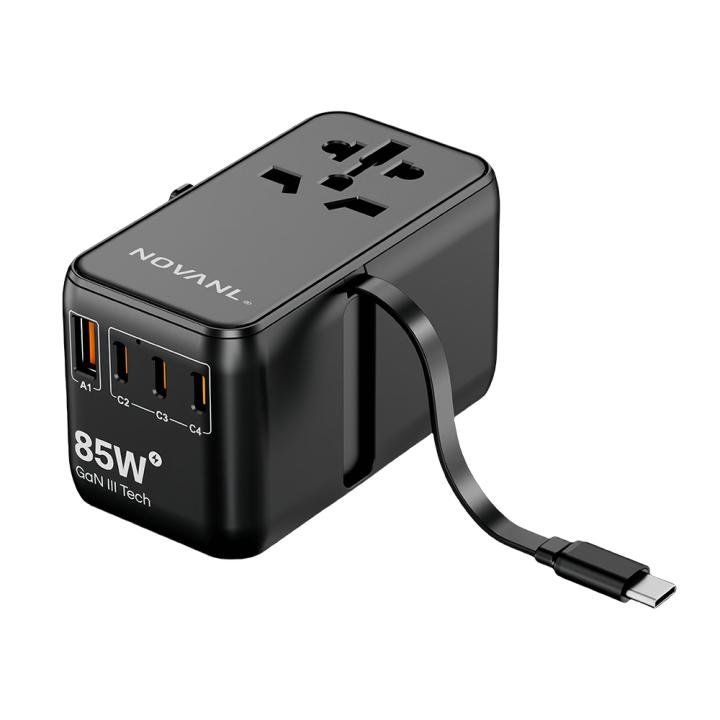 NOVANL WorldCharge Pro 85W (Incl. USB-C) Black